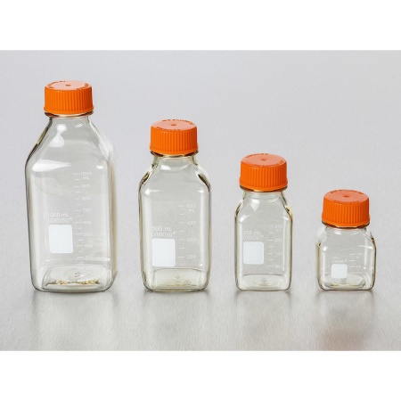431430  Corning® 150 mL Square Polycarbonate Storage Bottles with
